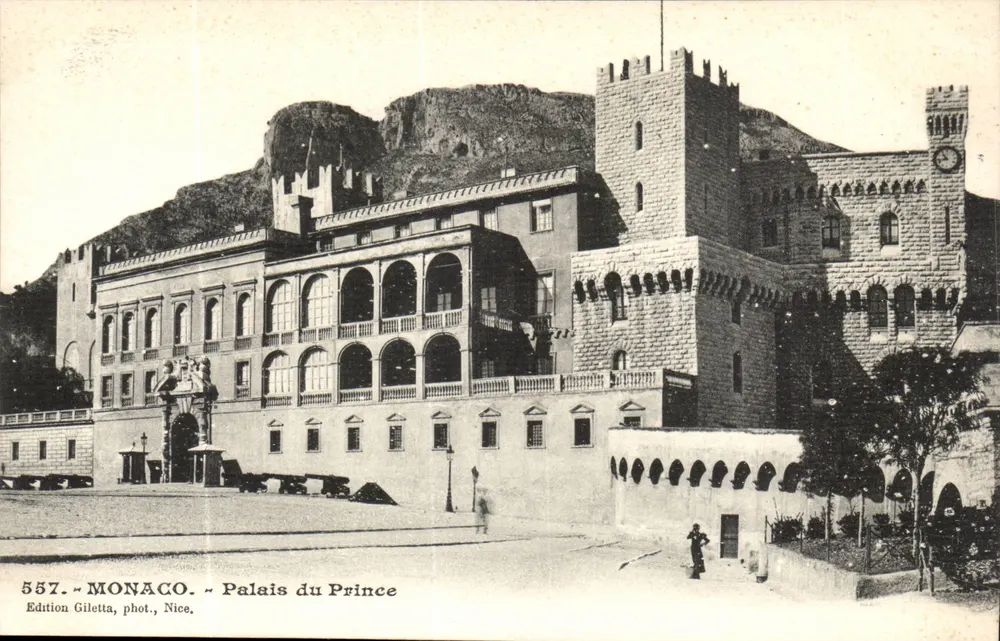 Mônaco — Palácio do Príncipe — Edição Giletta, fot., Nice, n° 557 - Frente