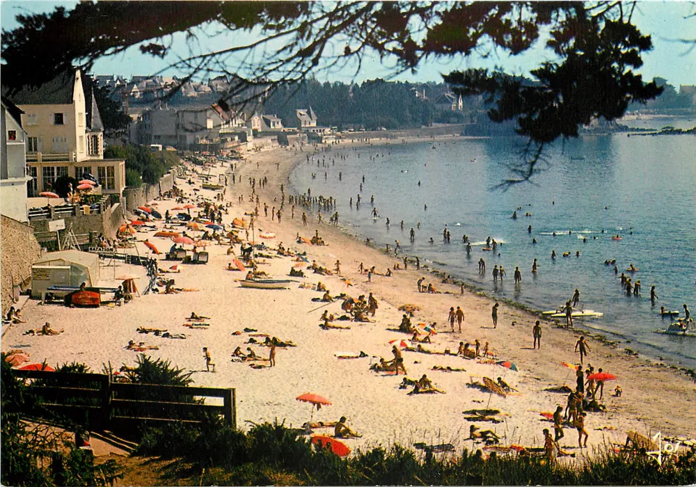 La plage des Sables Blancs — Bretagne — Éditions d'Art JOS, Châteaulin - Recto
