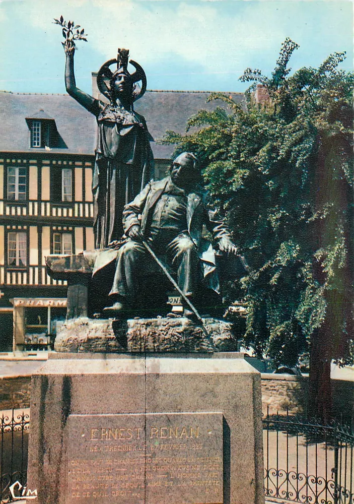 Statue von Ernest Renan in Tréguier — Tréguier (22, C.-du-N.) — Cim - Vorderseite