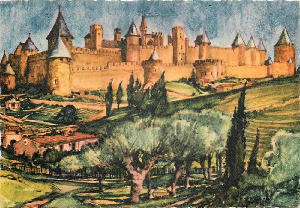 Carcassonne — Vista Geral da Cidade — Éditions d'Art Belfrance - Frente