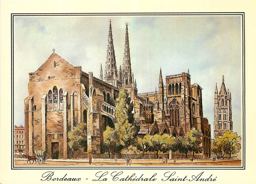 Bordeaux - A Catedral São André — Élécolor, N° 4878 - Frente