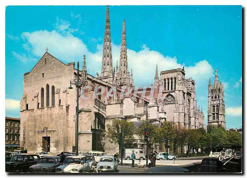 Bordeaux — Catedral de São André e Torre Pey Berland — Editor Élécoleur, n° 4631 - Frente