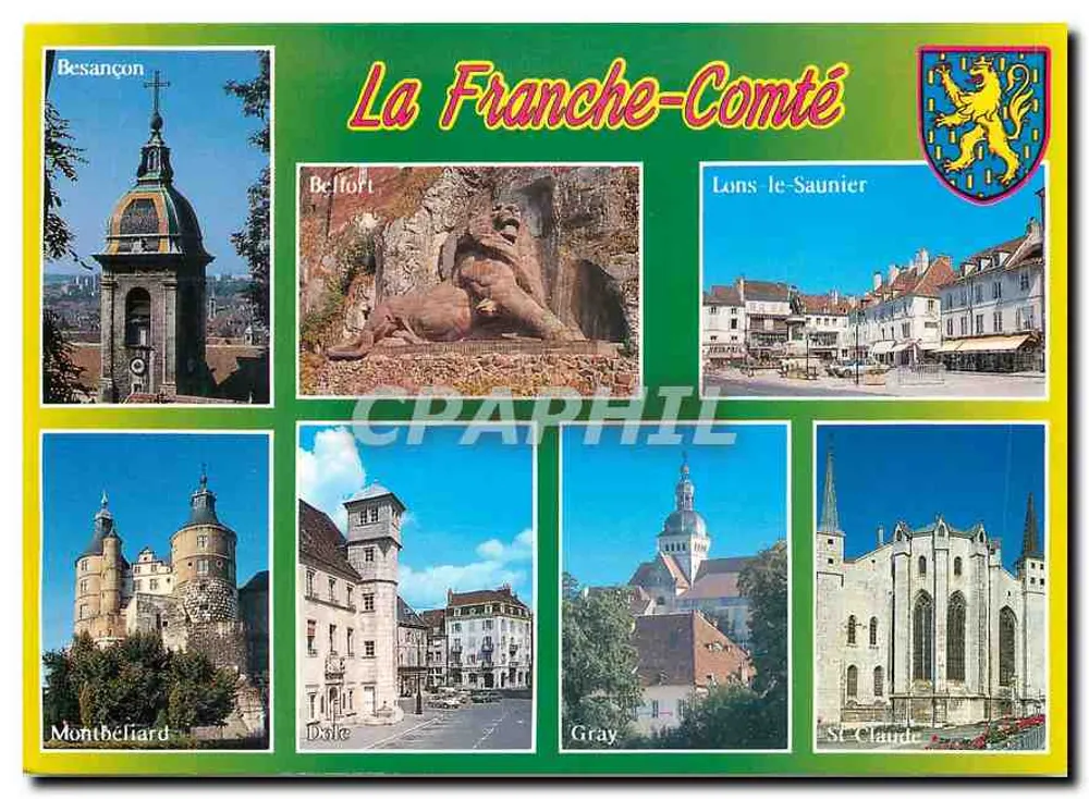 La Franche-Comté — panorama de six villes — Éditions Salomon-Perreux - Recto