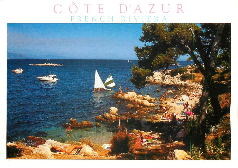Costa Azul — Riviera Francesa — Edições Gilletta Cartetterie - Frente