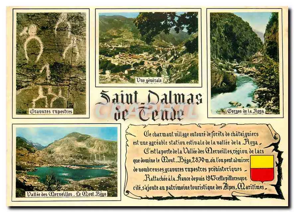 Saint-Dalmas-de-Tende — Gravuras rupestres, Vista geral, Gorges da Roya, Vale das Maravilhas — Mont Bégo — Edições ADIA - Frente