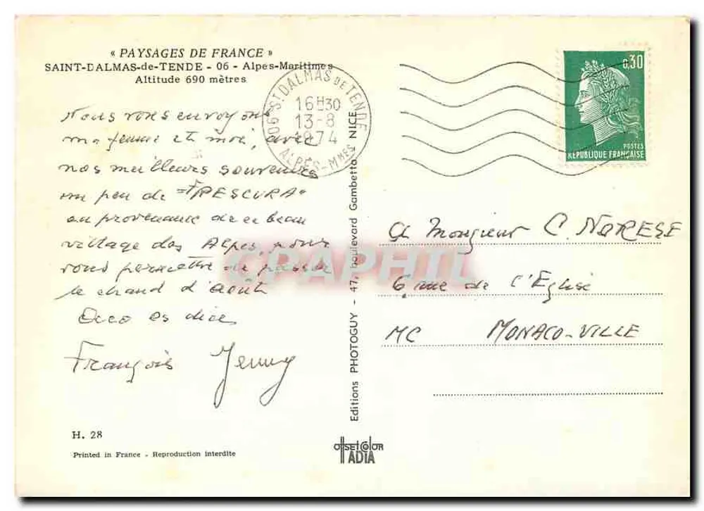 Saint-Dalmas-de-Tende — Gravuras rupestres, Vista geral, Gorges da Roya, Vale das Maravilhas — Mont Bégo — Edições ADIA - Verso