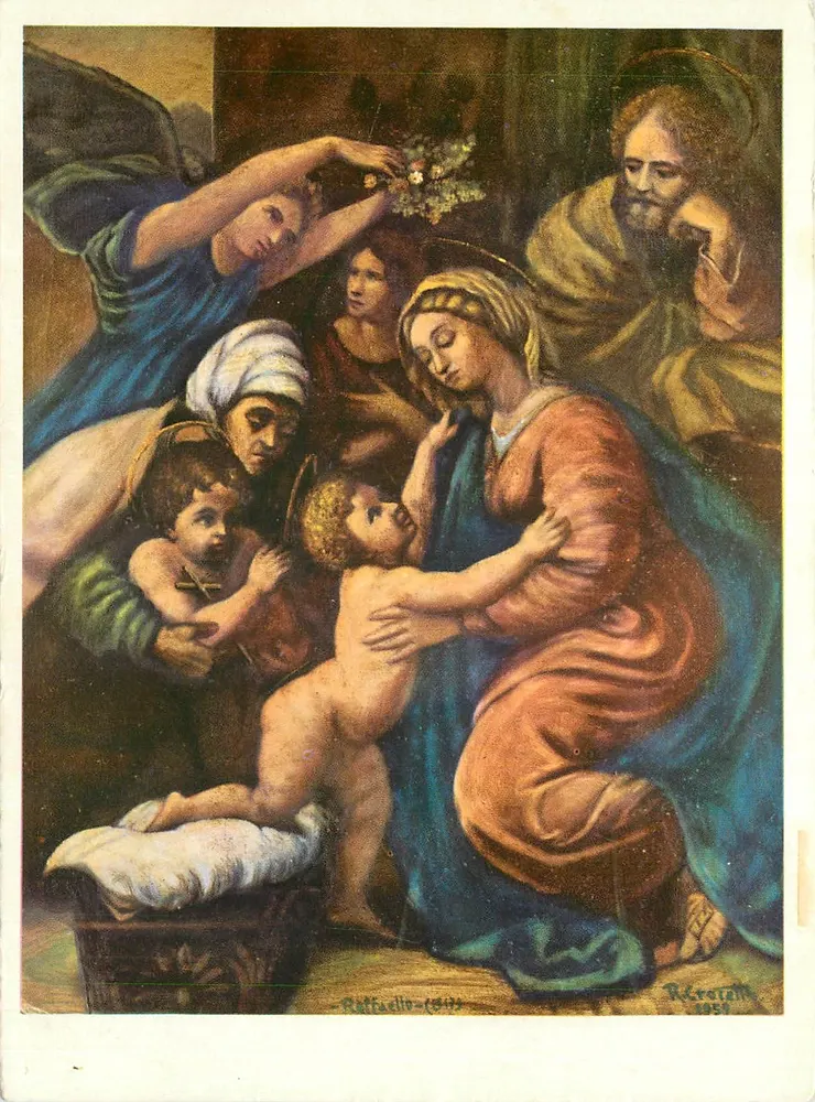 A Natividade — reprodução segundo Raffaello — editor R. Creatti, n° 1959 - Frente