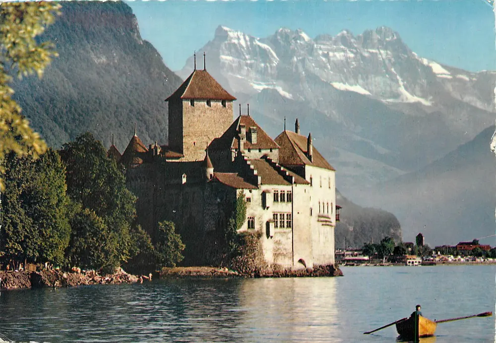 Château de Chillon — Lac Léman und Dents du Midi — Éditions Jaeger Genève, Nr. 711 - Vorderseite