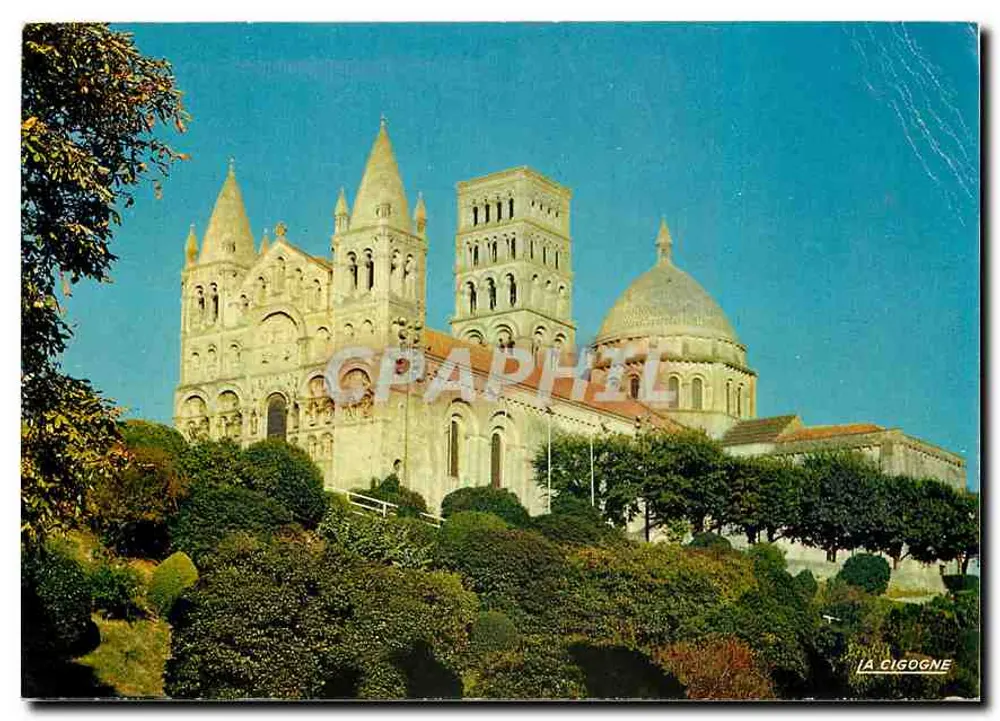 Catedral Santa Cruz de Angoulême — editor La Cigogne, n° de série 14 - Frente