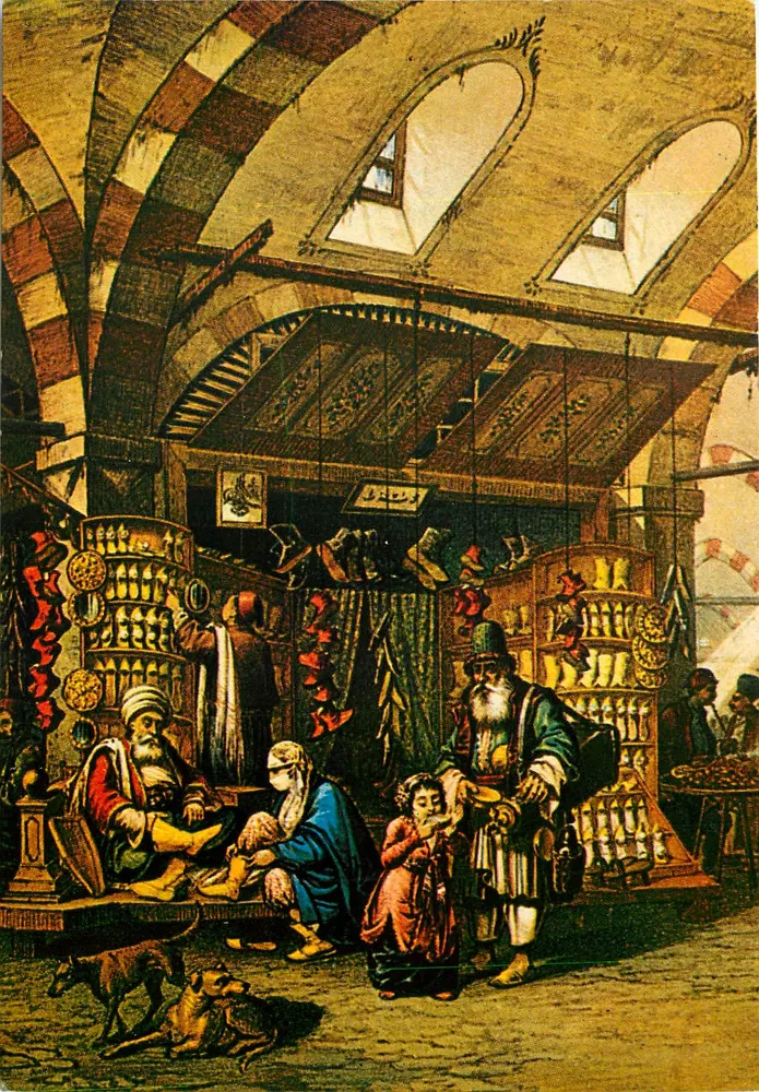 Istanbul — Grand Bazaar (19th century) — Haldt, series 39 K-1 - Front