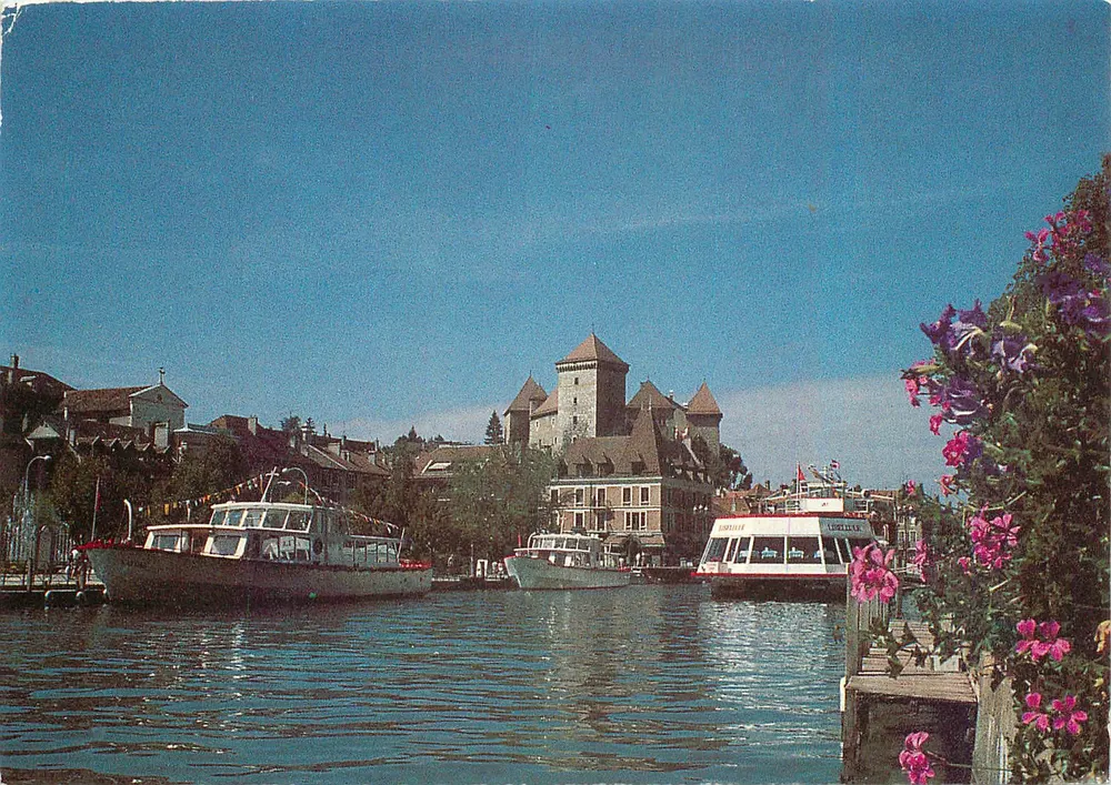 Annecy (Haute-Savoie) — Der Hafen und das Schloss — Cliché Office de Tourisme - Vorderseite