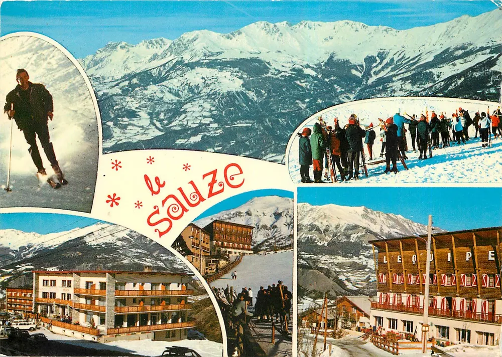 Le Sauze — estação de esqui — editor SPADÈM, n° Y.379 - Frente