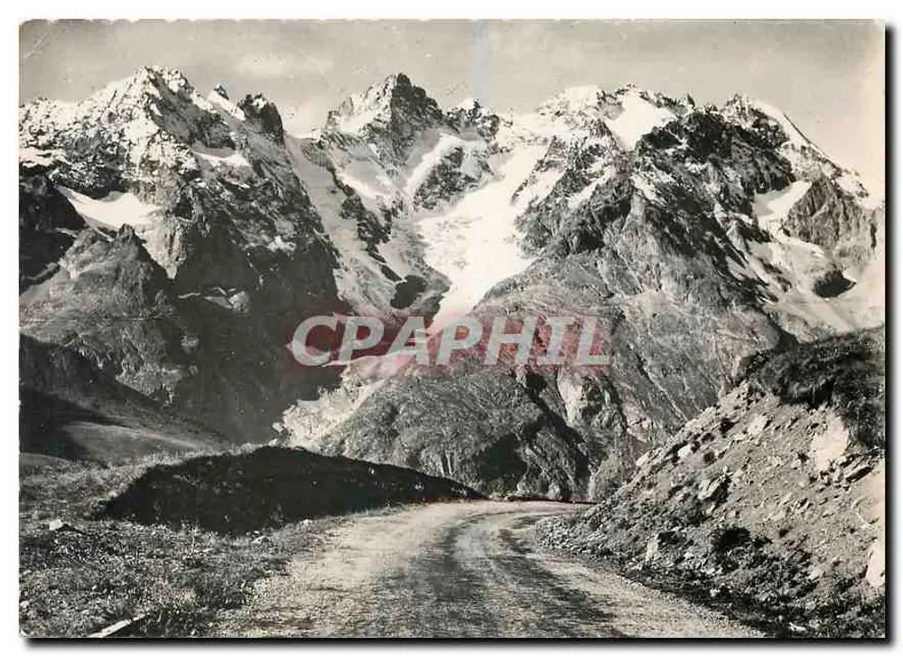 Berge — Das Massiv der Meije (3983 Meter), von der Straße des Galibier — Editions Henri LAUJACNET - Vorderseite