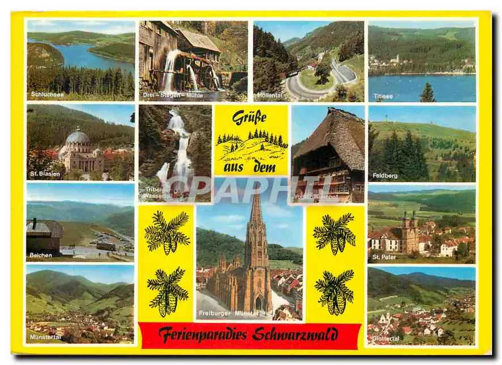 Paradiso de férias Schwarzwald — Motiv-Nr. L-103 D — Werner-Verlag - Frente