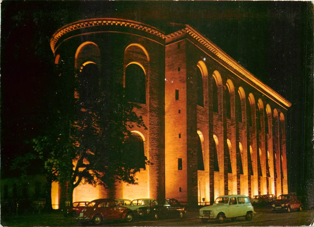 Trier/Mosel — Nachtsicht der Konstantinbasilika — Verlag D. Thomassini, Nr. 1-546 - Vorderseite