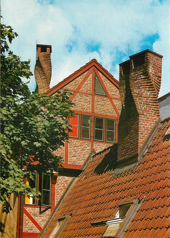 Hamburg — Typische Schornsteine auf den Krameraamshäusern — Color-Dia-Verlag Hertz Hamburg Nr. 71 - Vorderseite