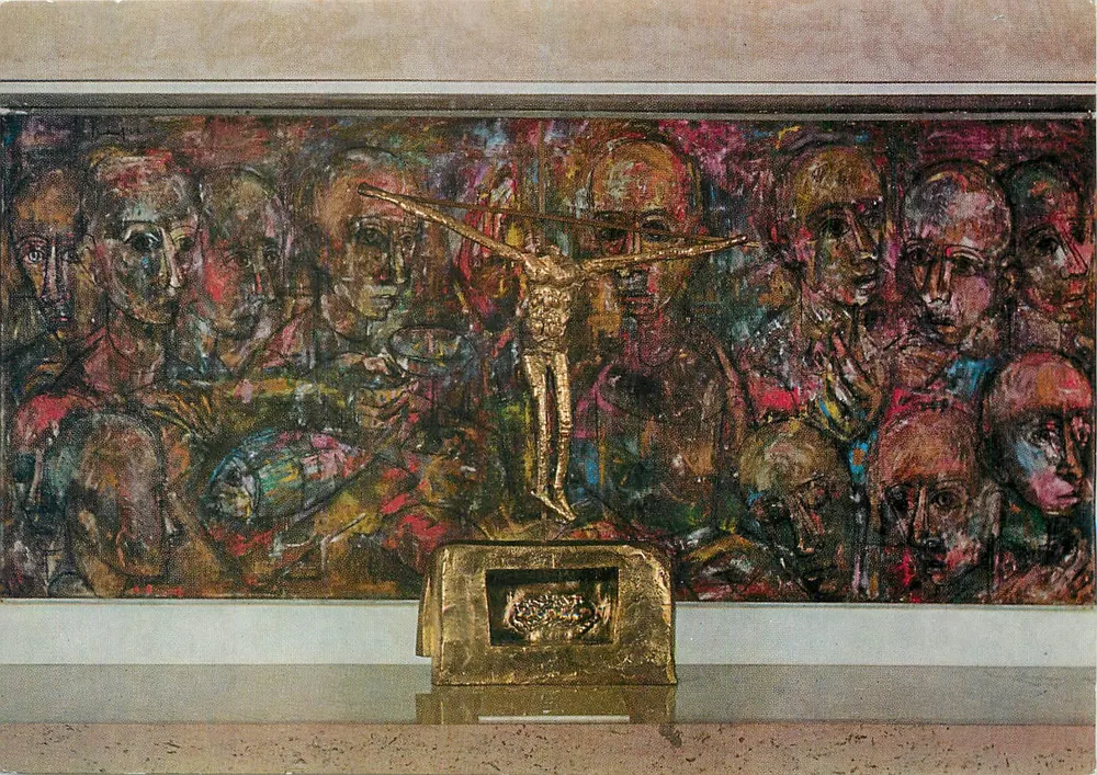 Krypta der Kirche Unserer Lieben Frau der Gnade — Letztes Abendmahl von Kyno und Christus von Claude Mary — Éditions Spadém, Paris 1965 - Vorderseite