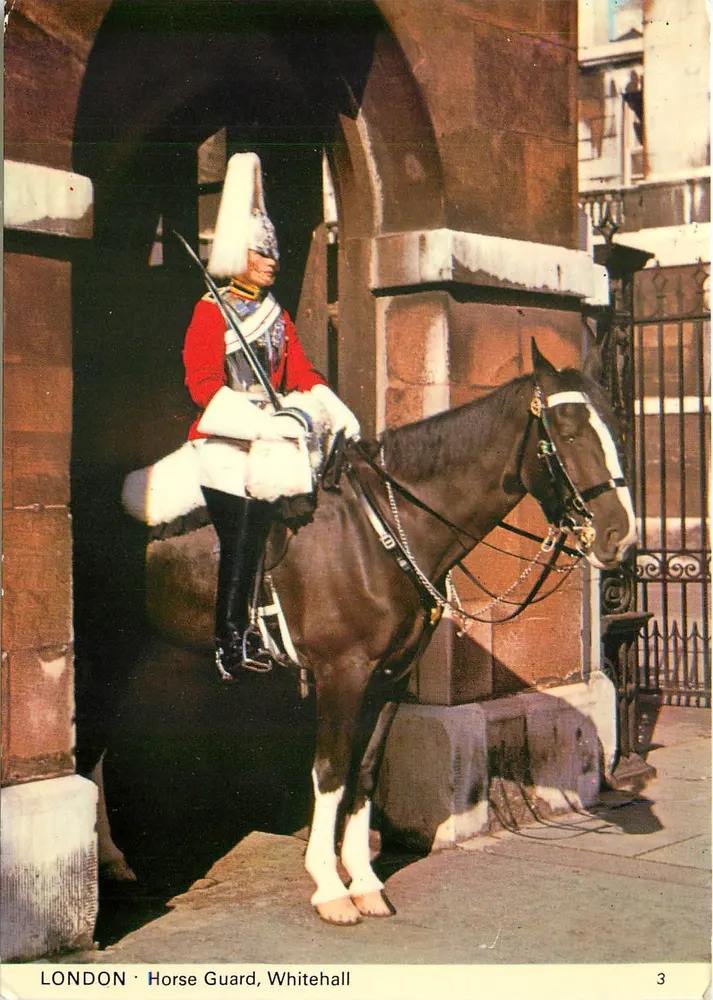 LONDRES - Horse Guard, Whitehall — seria kartek Charles Skilton n°3 - Awers