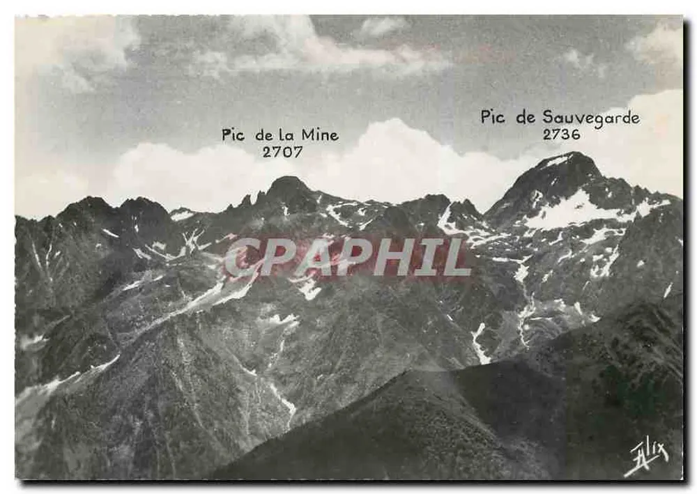 Os Pirineus — Luchon-Superbagnères — Pic de la Mine e Pic de Sauvegarde — Edições ALIX - Frente