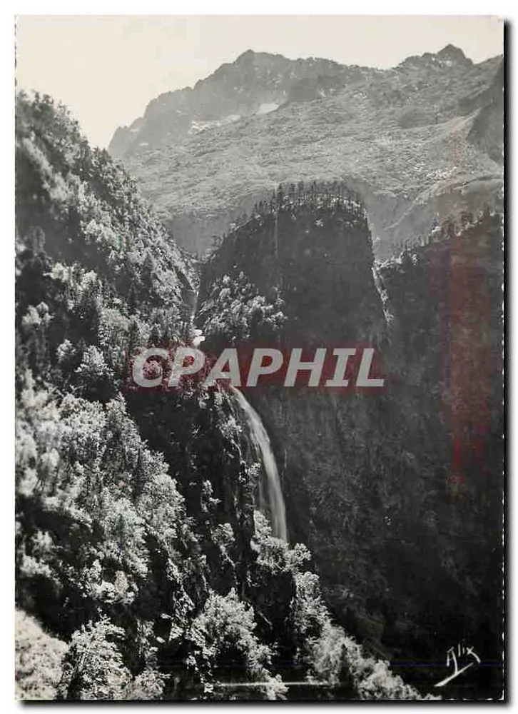 Os Pirineus — Luchon-Superbagnères (alt. 1800 m.) — A Cachoeira do Lago d'Oô — N° 1892 — Edições ALIX - Frente