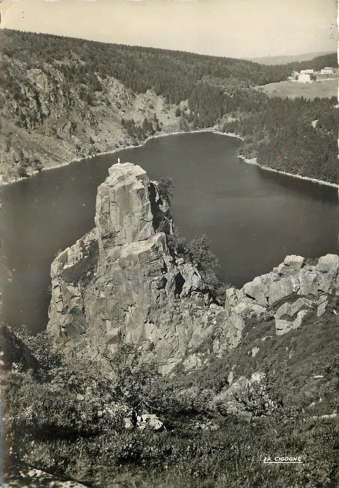 Lake Blanc — view of Rocher Hans — La Cigogne - Front
