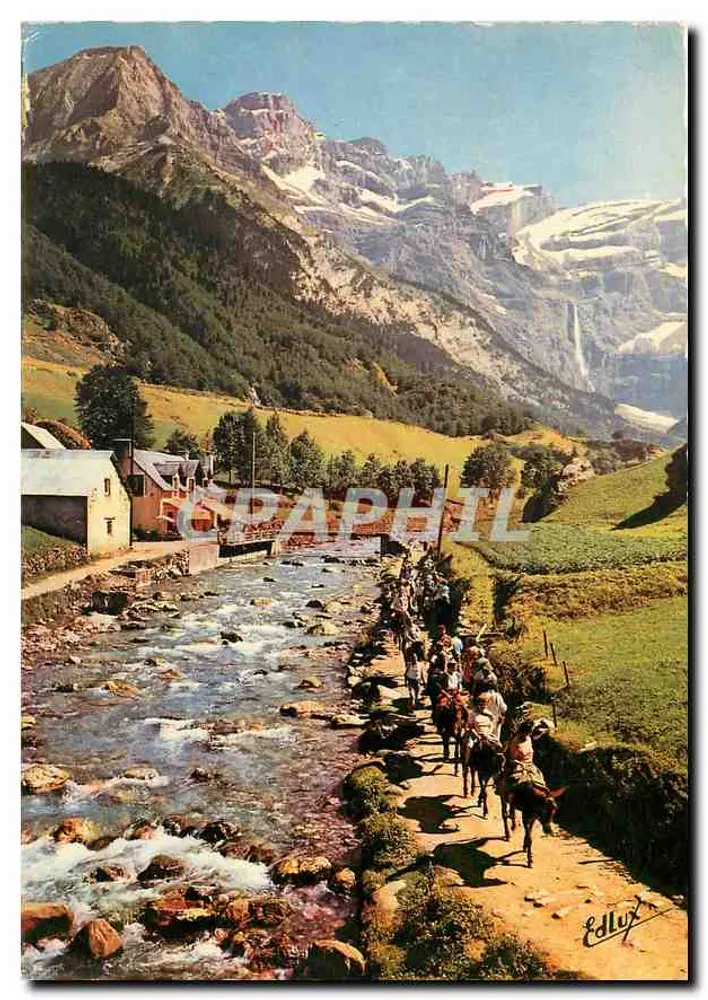 Le Cirque, le Gave et la chaumière — Les Pyrénées — Edlux - Recto