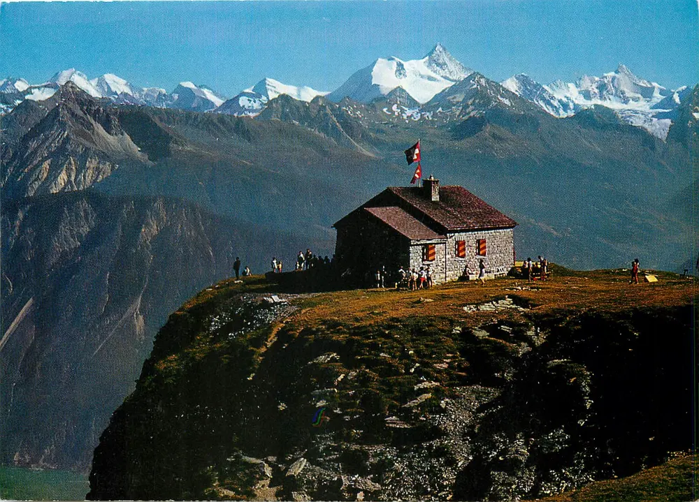 Montana-Crans (1500–2600 m) — Violettes Cabin C.A.S. — Edition C. Bottinalli - Front