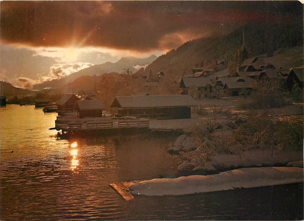 Weißensee — Tarde de inverno tardio em maio — Verlag Peter Fenz - Frente