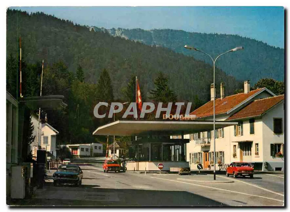 Vallorbe — Granica francusko-szwajcarska — Wydawnictwo Deriaz-Baummes - Awers