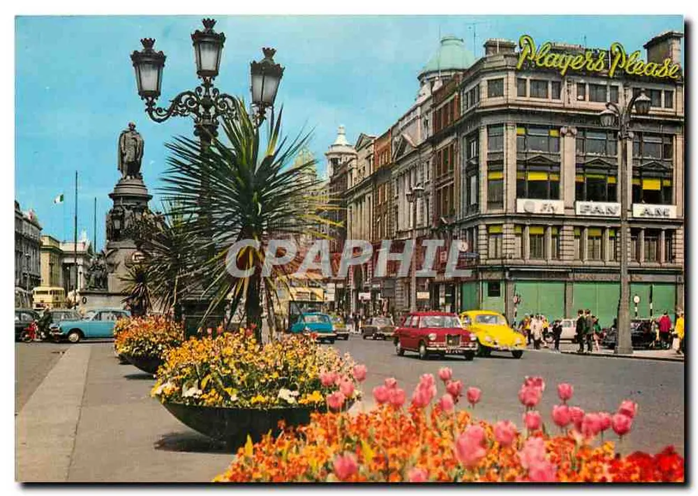 O'Connell Street e Ponte, Dublin — estátua de Daniel O'Connell — editor NPO Dexter, n° I2331-53801C - Frente
