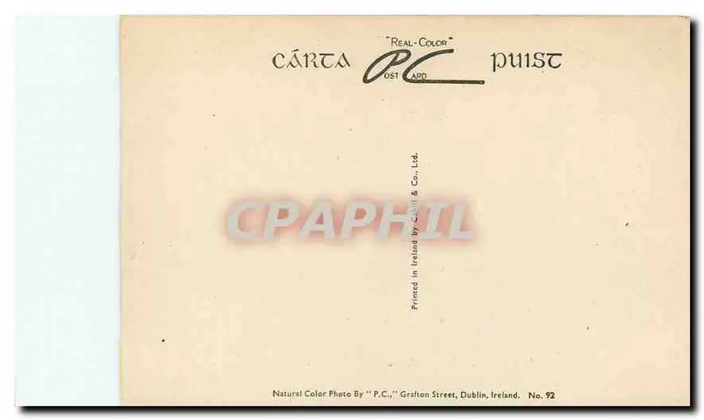 Ansicht der Killarney-Seen — 'Ladies View' — P.C. & Co. Ltd, Dublin - Rückseite