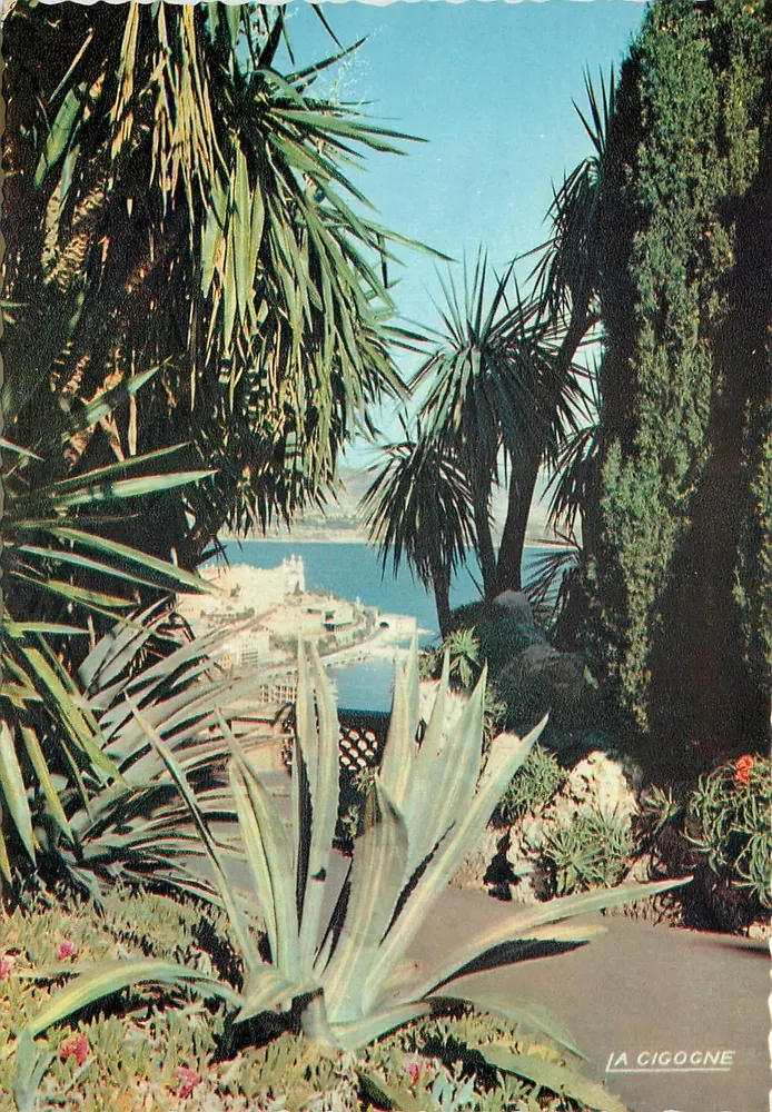La Cigogne — Le Jardin Exotique — Éditeur La Cigogne, Monaco - Recto
