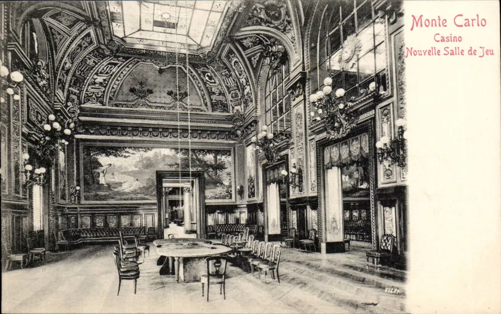 Monte Carlo — Neue Spielhalle im Casino — Gilber - Vorderseite