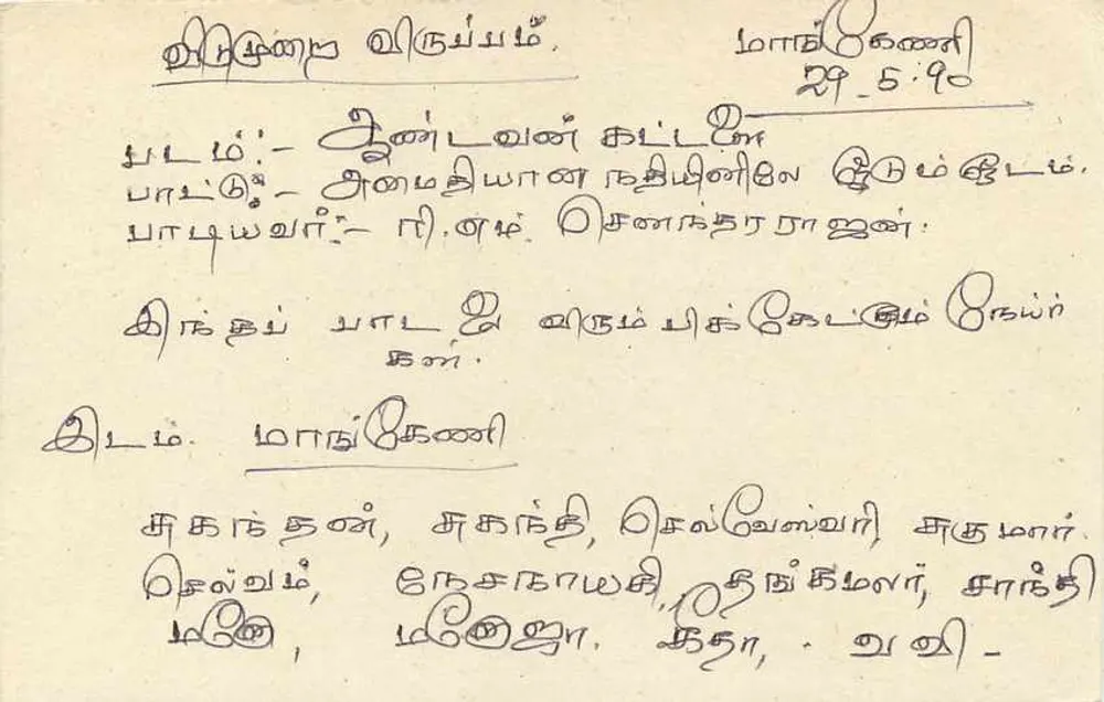 Sri Lanka — carta postal com selo de 75 centavos — editora desconhecida - Verso