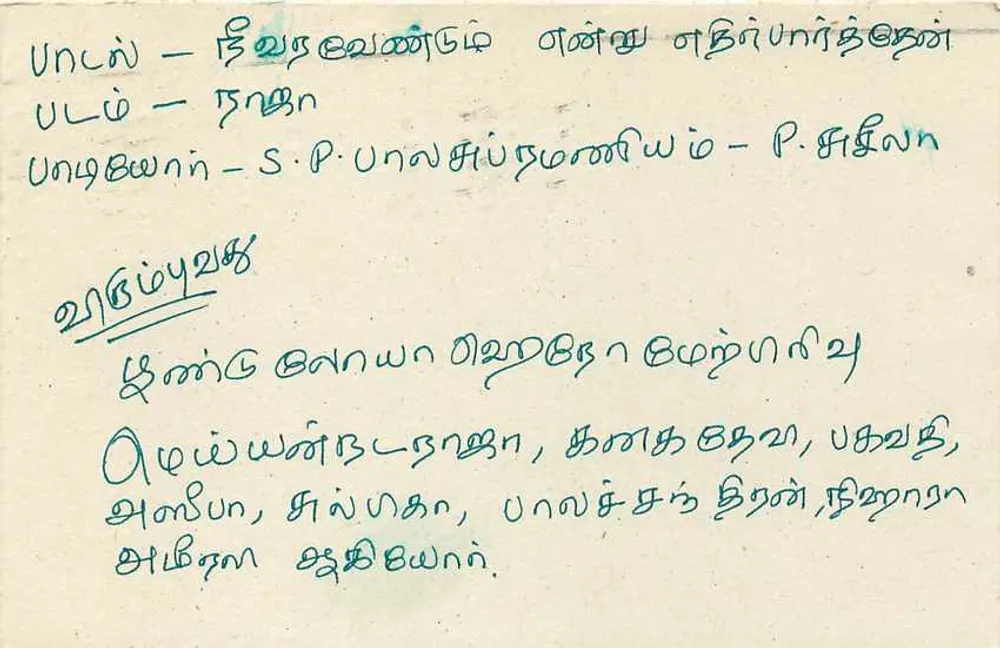Sri Lanka — cartão postal datado 1º de janeiro de 1931 — editor Sri Lanka, número de série não visível - Verso