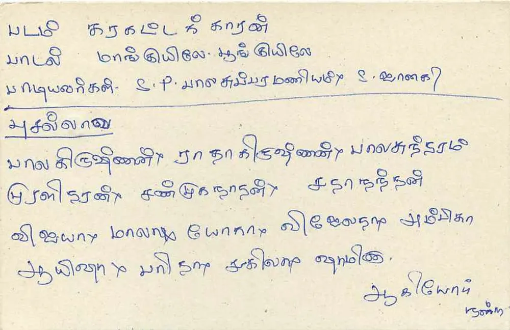 Sri Lanka — carta postal com selo de 75 centavos — editor Sri Lanka Post - Verso