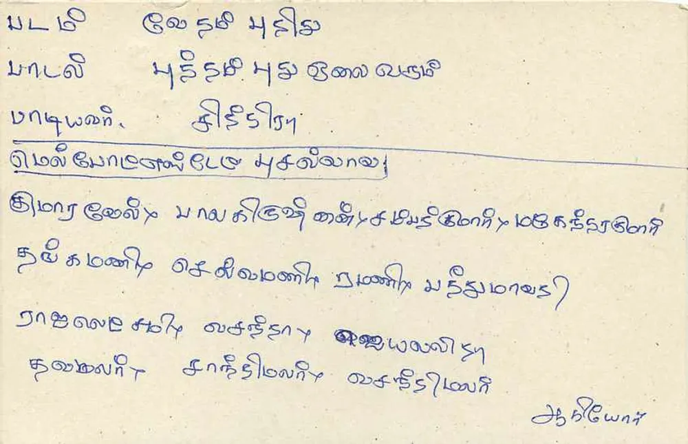Sri Lanka — carta postal com selo de 75 rupias — editor desconhecido - Verso