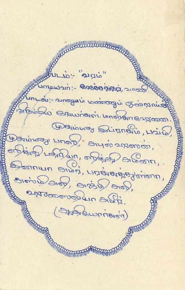 Sri Lanka — cartão postal com selo de 75 centavos — editor Sri Lanka Post - Verso