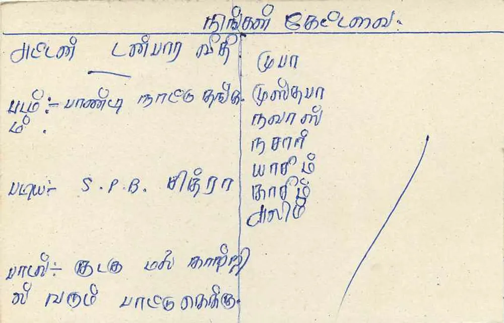 Sri Lanka — carta postal com selo e carimbo — editor desconhecido - Verso