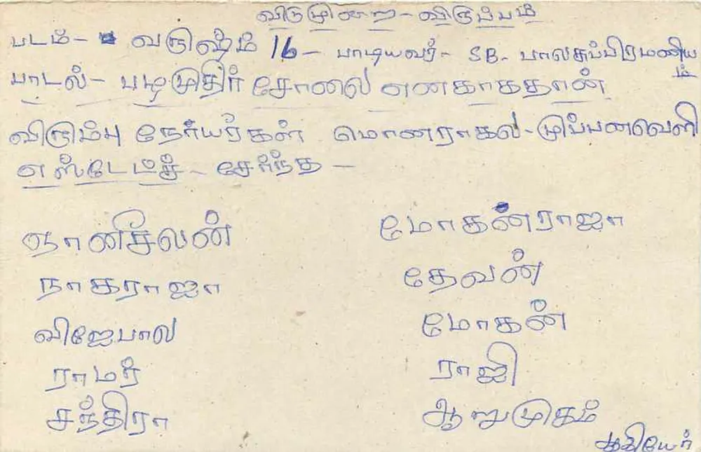 Sri Lanka — carta postal com selo de 75 centavos — editor desconhecido - Verso