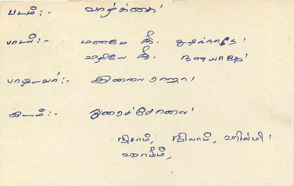 Sri Lanka — carta postal com selo e carimbo postal - Verso