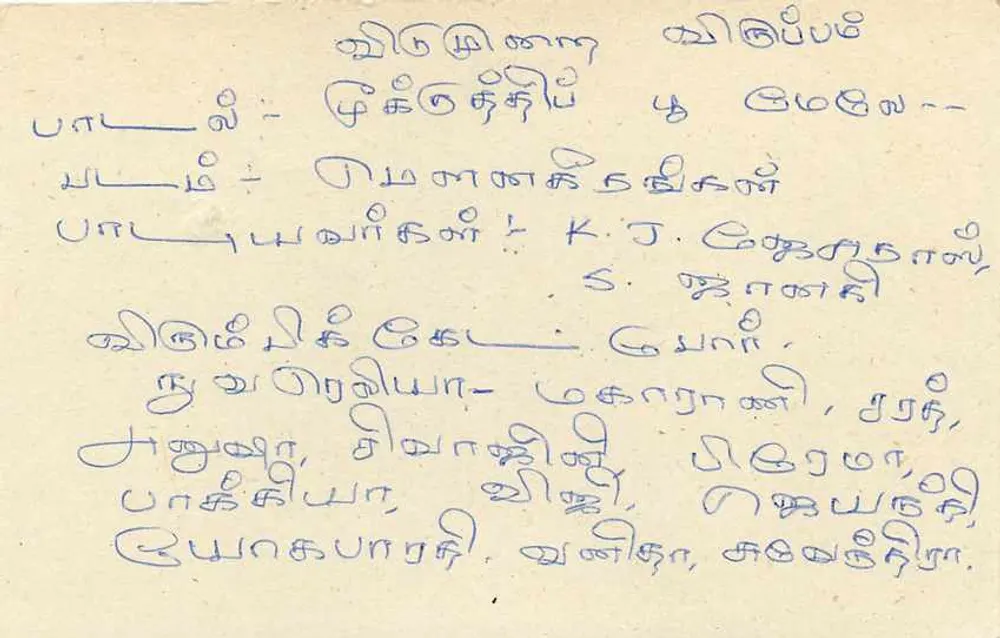 Sri Lanka — postcard with 75 cents stamp — unknown publisher - Back