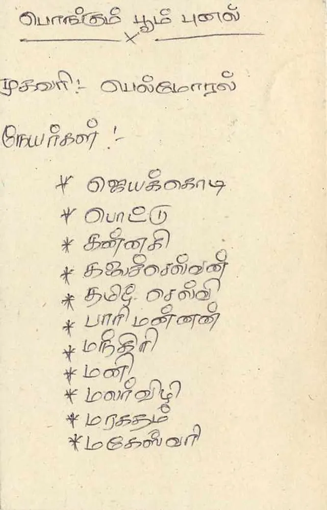 Carta postal Sri Lanka — texto em tâmil — editor desconhecido, número de série não visível - Verso