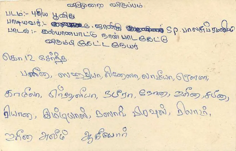 Sri Lanka — carta postal com selo de 75 centavos e texto em tâmil — editor Sri Lanka Post - Verso