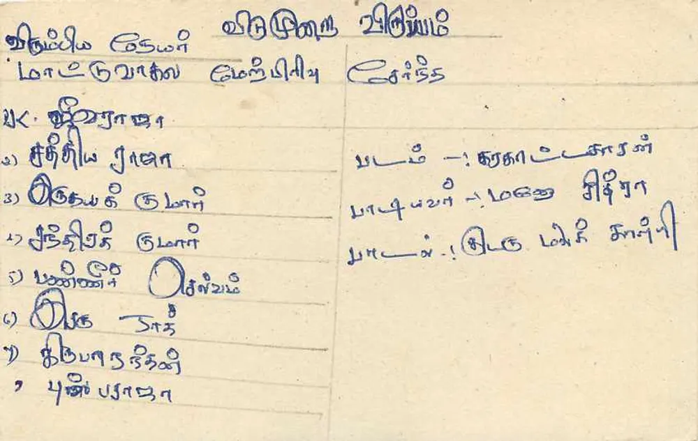 Sri Lanka — carta postal com selo e carimbo postal - Verso