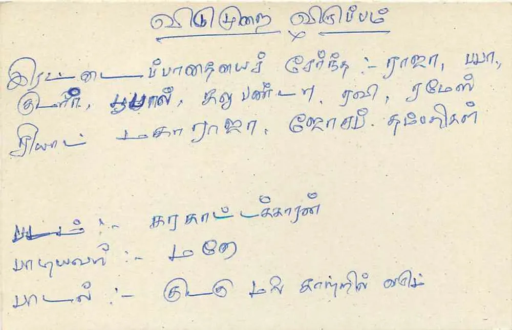 Colombo — carta postal Sri Lanka — editor Sri Lanka Post - Verso