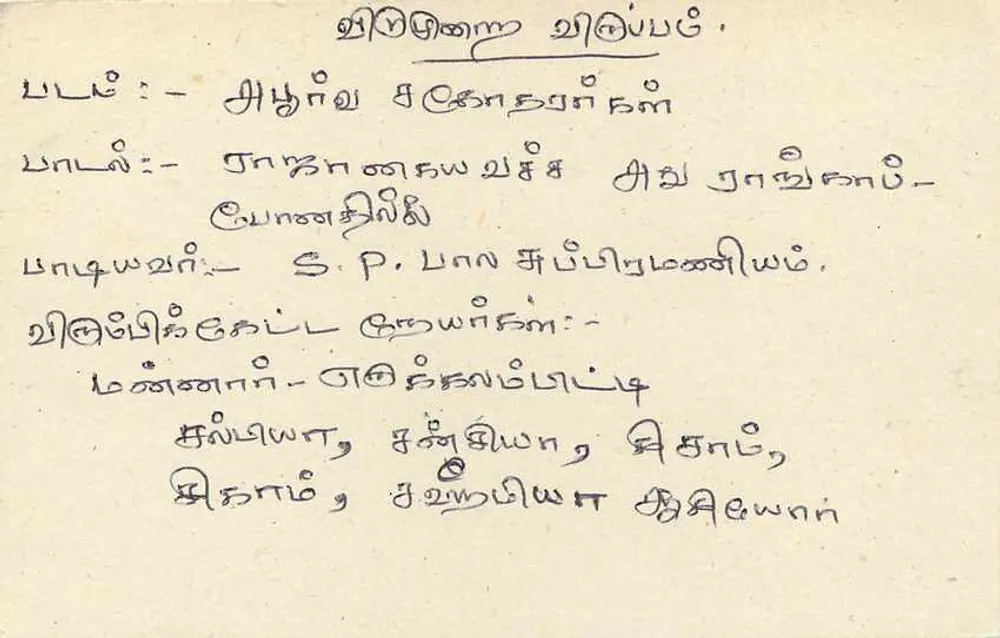 Sri Lanka — cartão postal com selo de 75 centavos — editor Sri Lanka Post - Verso