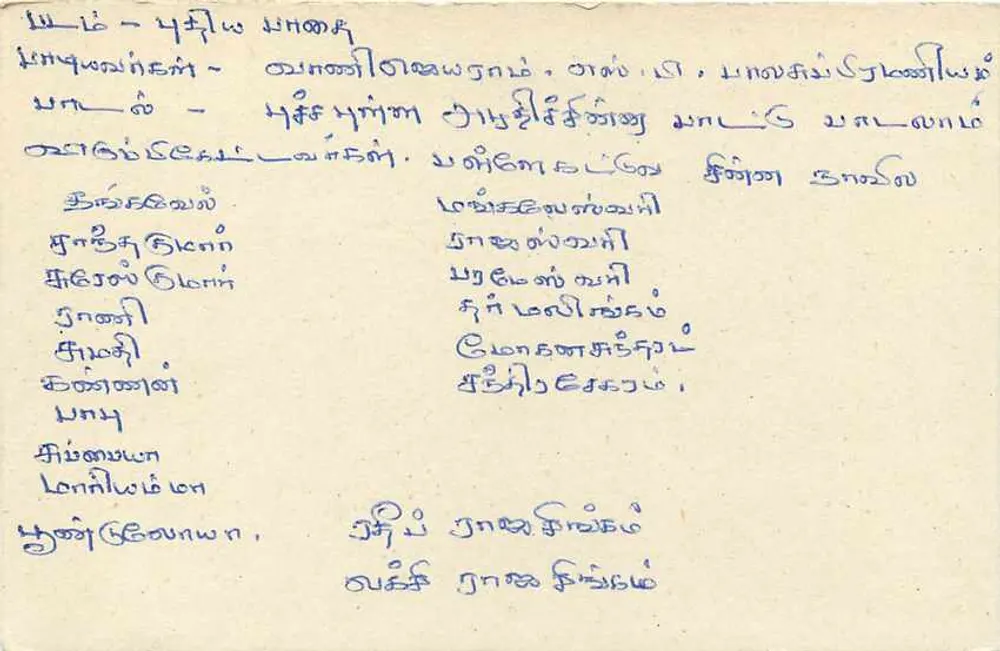 Sri Lanka — cartão postal com selo de 75 centavos — editor Sri Lanka Post - Verso