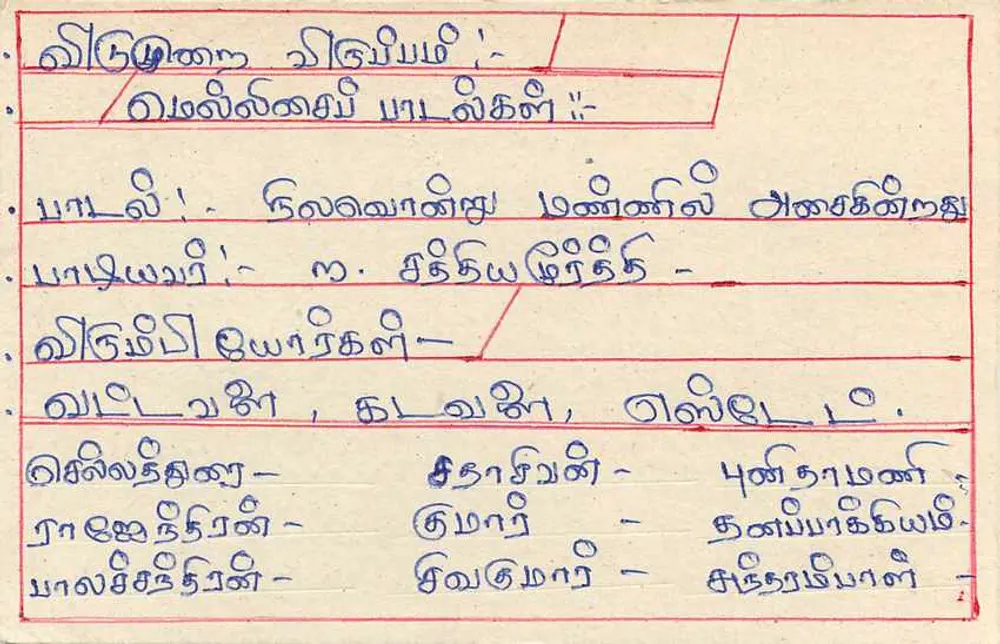 Sri Lanka — tarjeta postal con sello y texto en tamil — editor Sri Lanka Post - Reverso