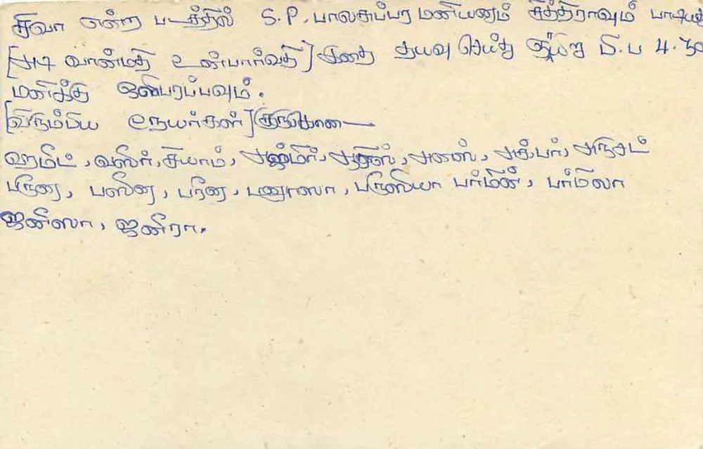 Sri Lanka — carta postal com selo de 75 centavos — editor desconhecido - Verso